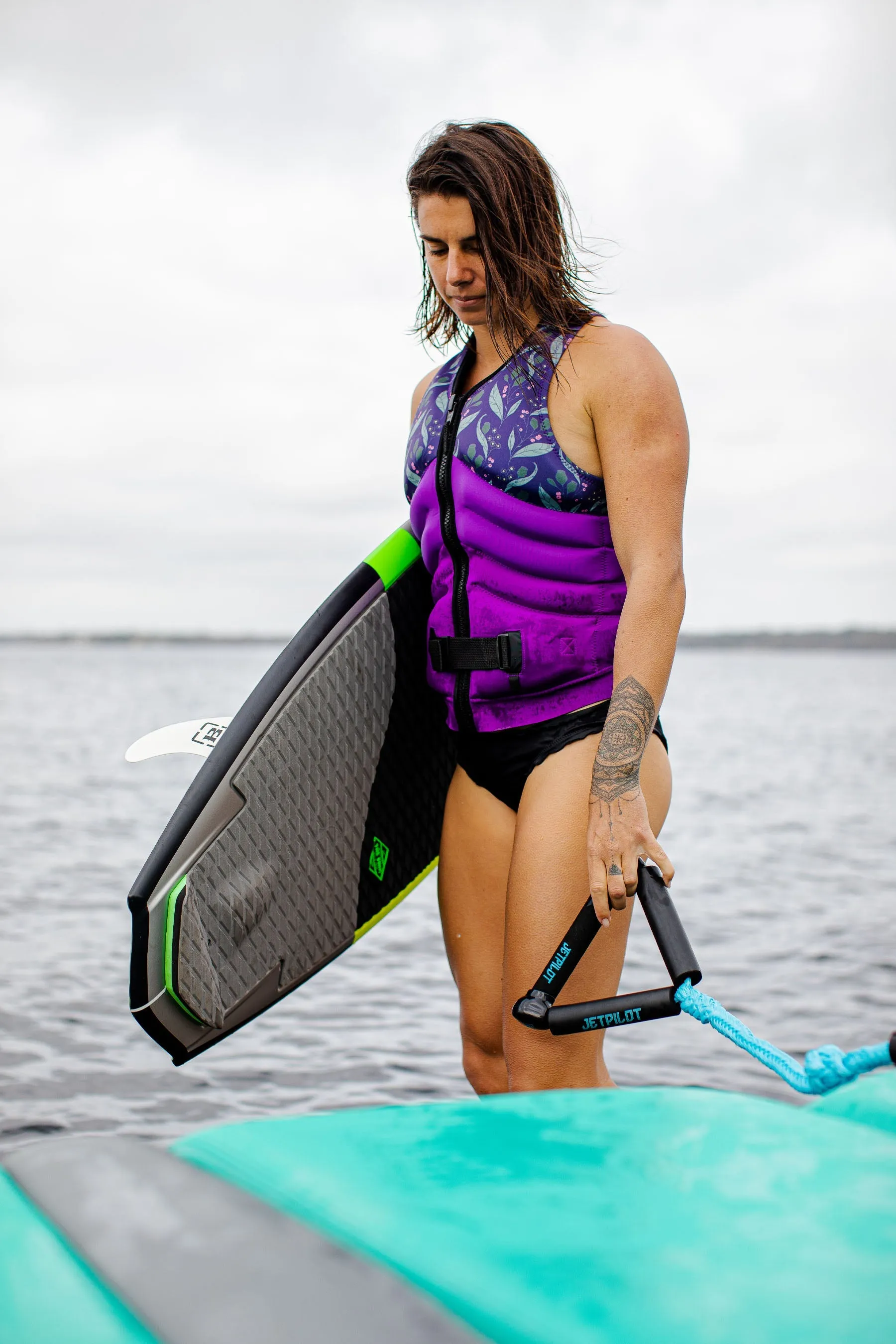 Jetpilot Wake Surf Tow Rope - Blue