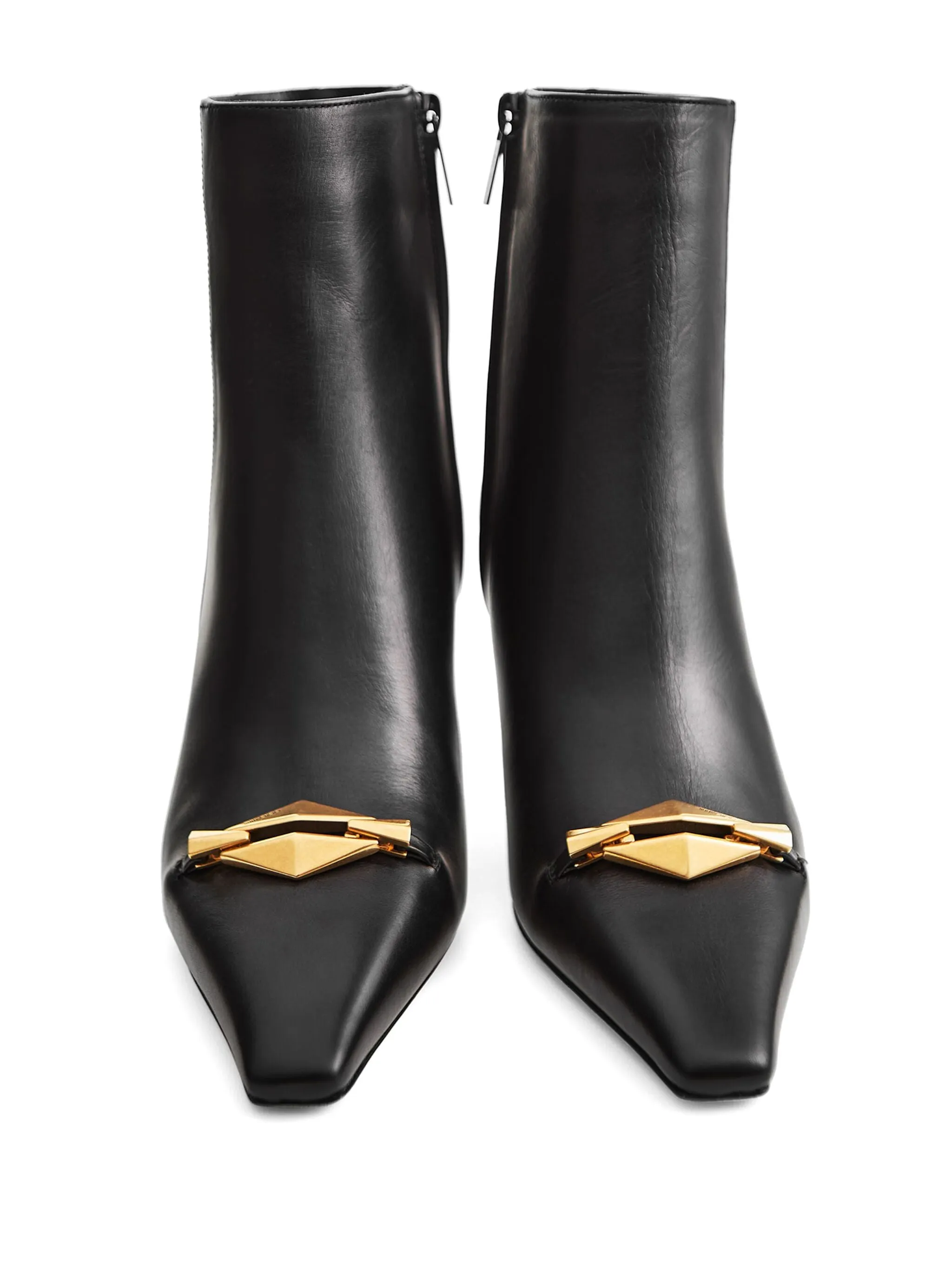 Jimmy Choo Black Leather High Heel Boots