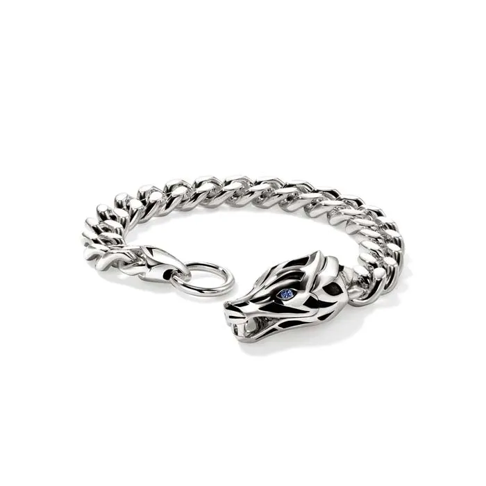 John Hardy Naga 11MM Curb Link Bracelet in Sterling Silver