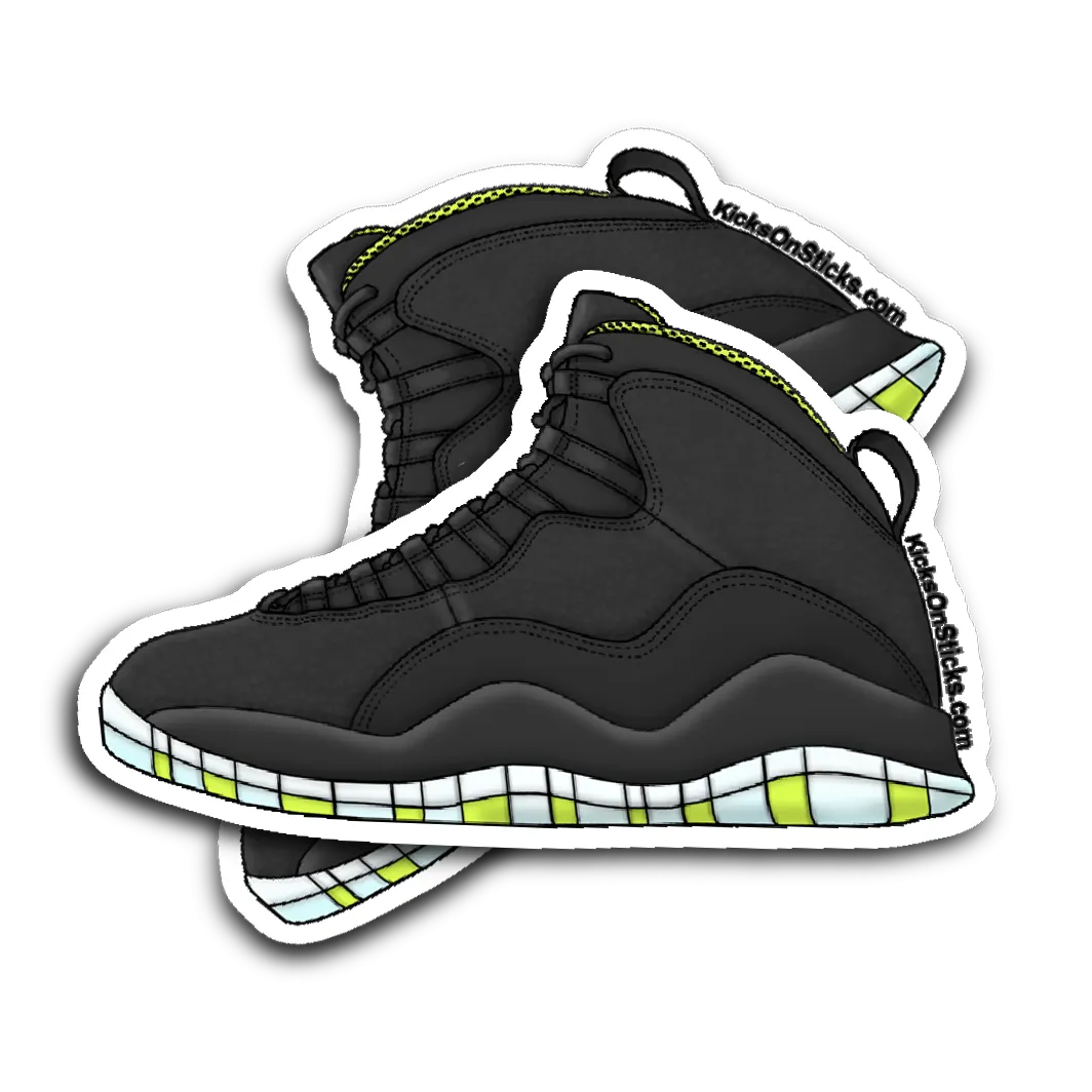 Jordan 10 "Venom" Sneaker Sticker