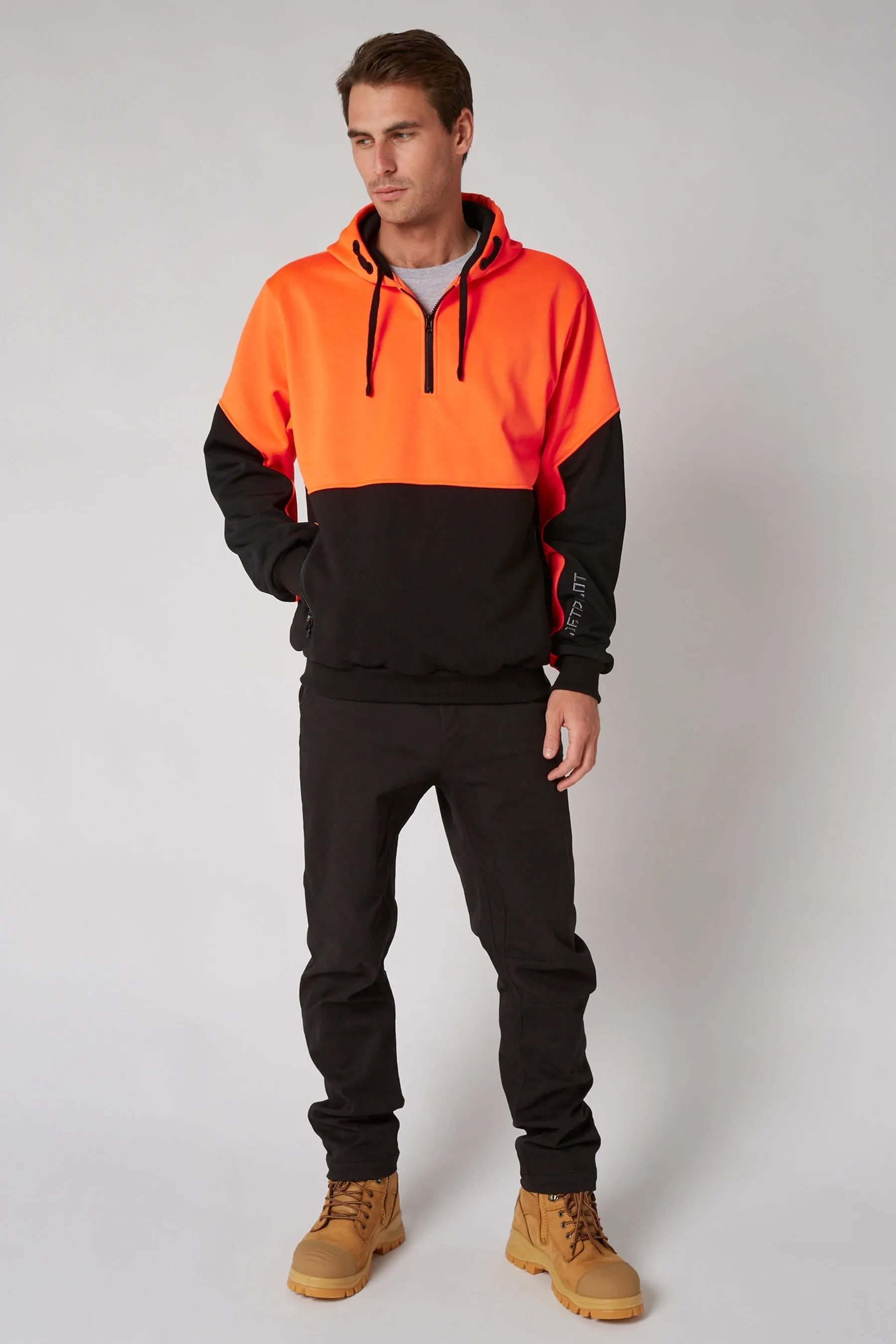 JP Leveled Mens 2.0 Pullover Hoodie - Hi-Vis Orange