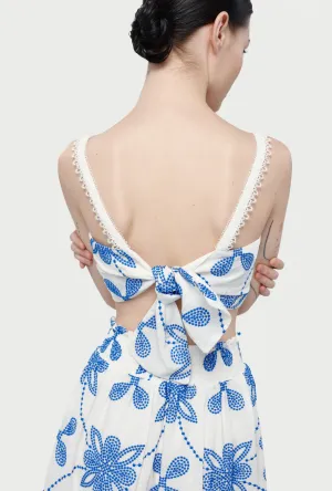 KELLY TOP WHITE/BLUE