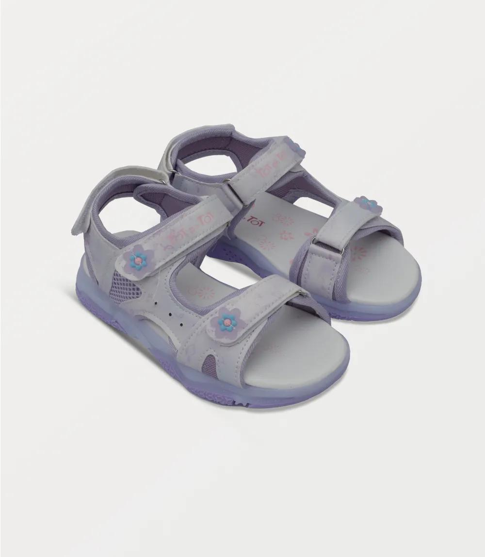 KG0220-LILAC-Girl Casual Sandal