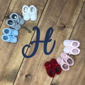 Knitted Booties with Bows - Various Colours