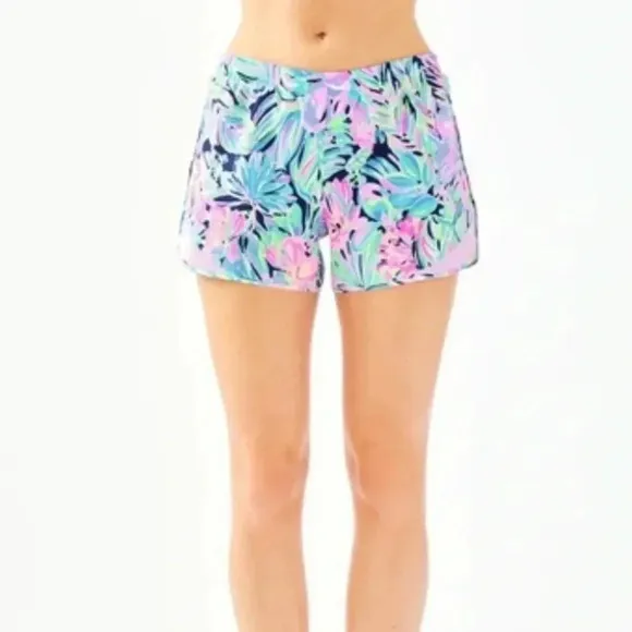 Lilly Pulitzer M Luxletic 4&quot; Ocean Trail Short In Pink