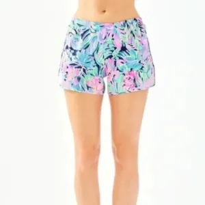 Lilly Pulitzer M Luxletic 4&quot; Ocean Trail Short In Pink