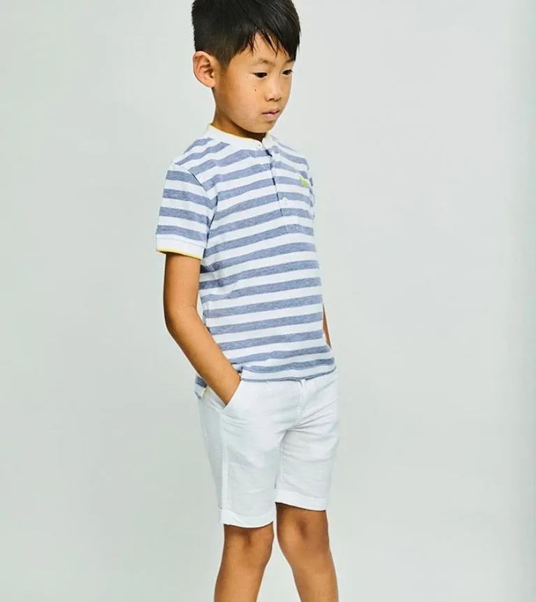 Linen White Bermuda