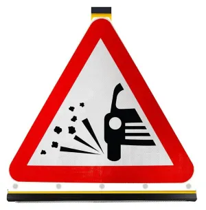 Loose Chippings on Road Ahead