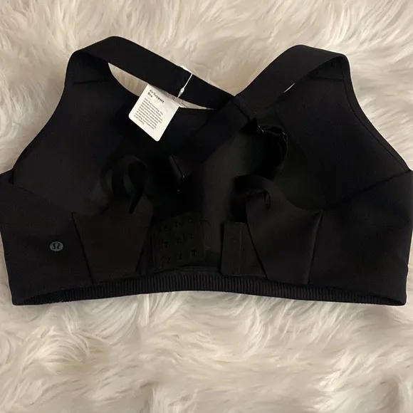 Lululemon AirSupport Bra *High Support, C-DDD Cups, Black / Asphalt, 38DD