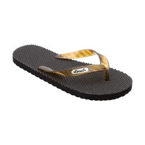Massage Men's Translucent Brown Strap Slippah