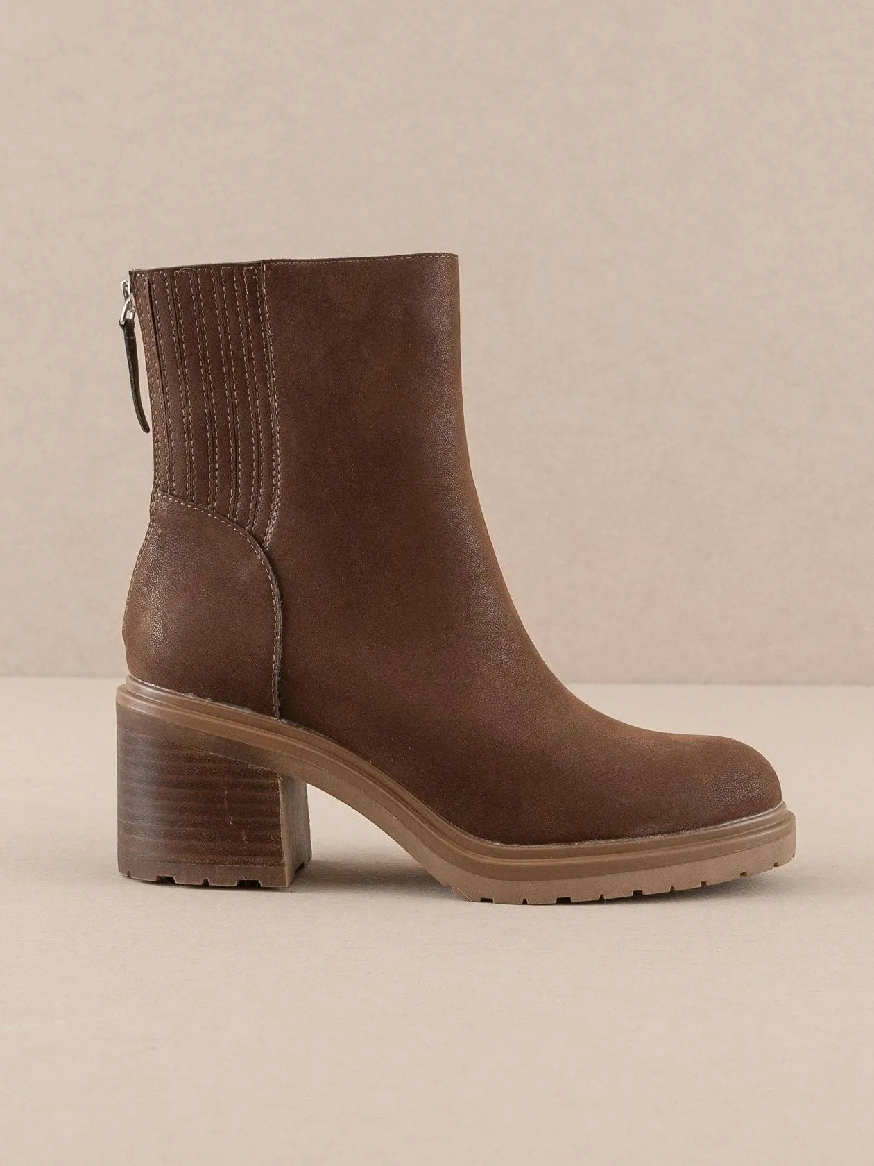 Megan Chelsea Bootie - Coffee