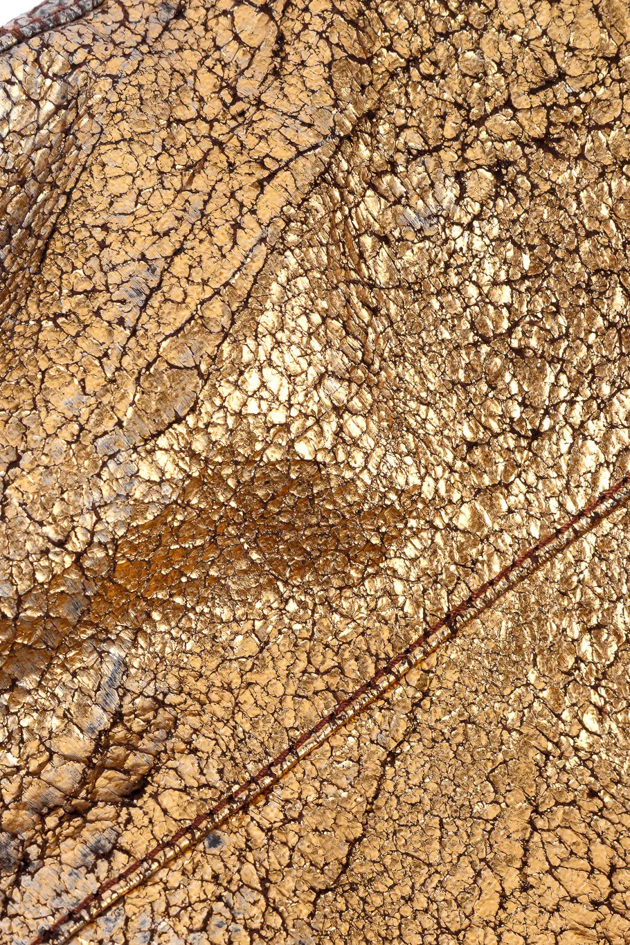 Metallic Suede Leather Pant