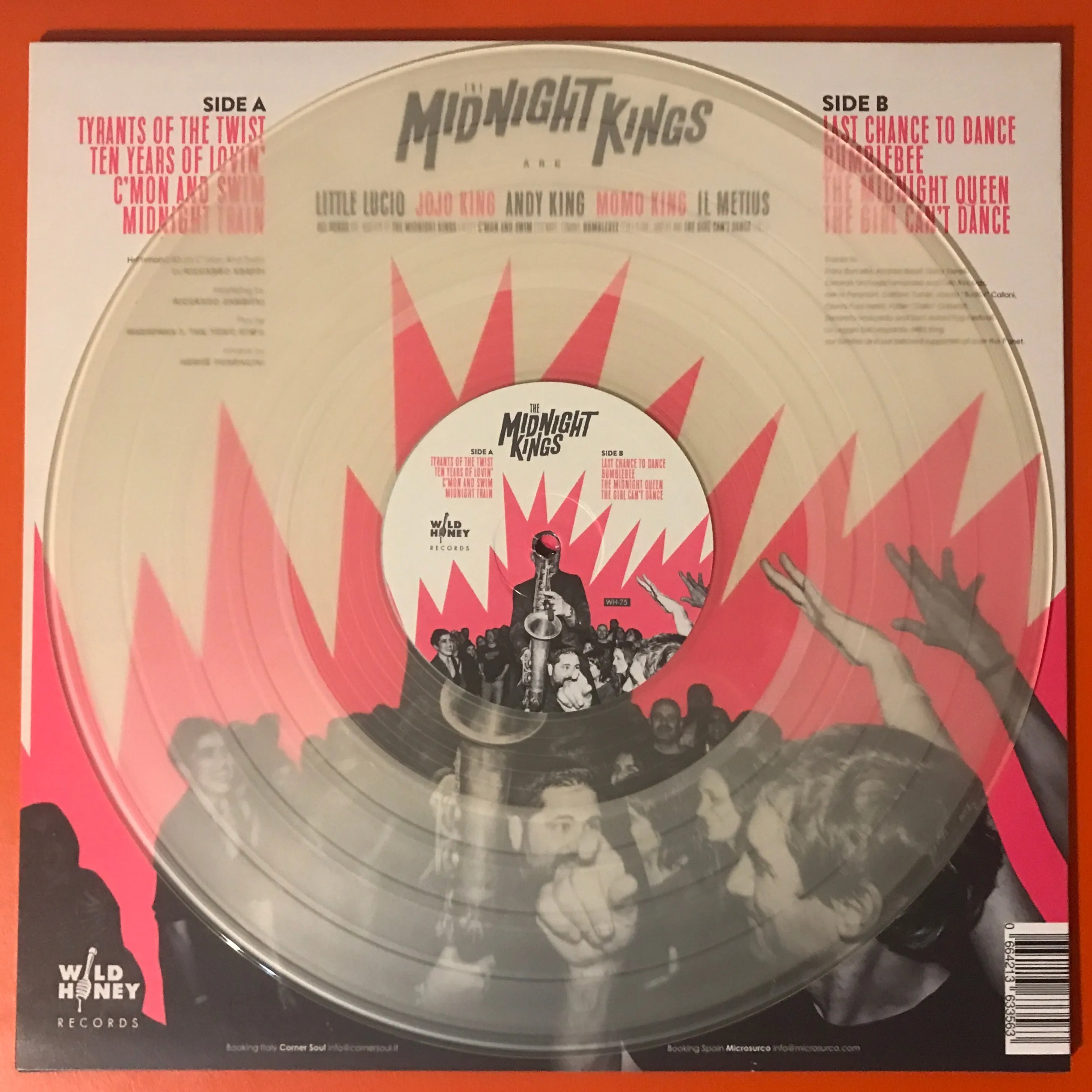 Midnight Kings, The ‎–  Last Chance to Dance [GREEN NOISE EXCLUSIVE IMPORT Cloudy Clear VINYL MARKED DOWN] – New LP