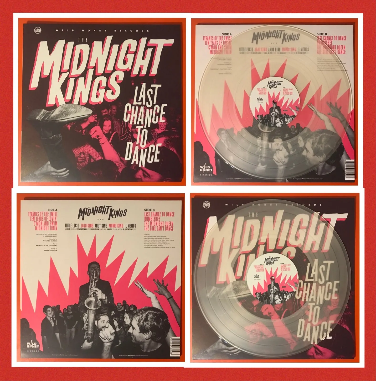 Midnight Kings, The ‎–  Last Chance to Dance [GREEN NOISE EXCLUSIVE IMPORT Cloudy Clear VINYL MARKED DOWN] – New LP