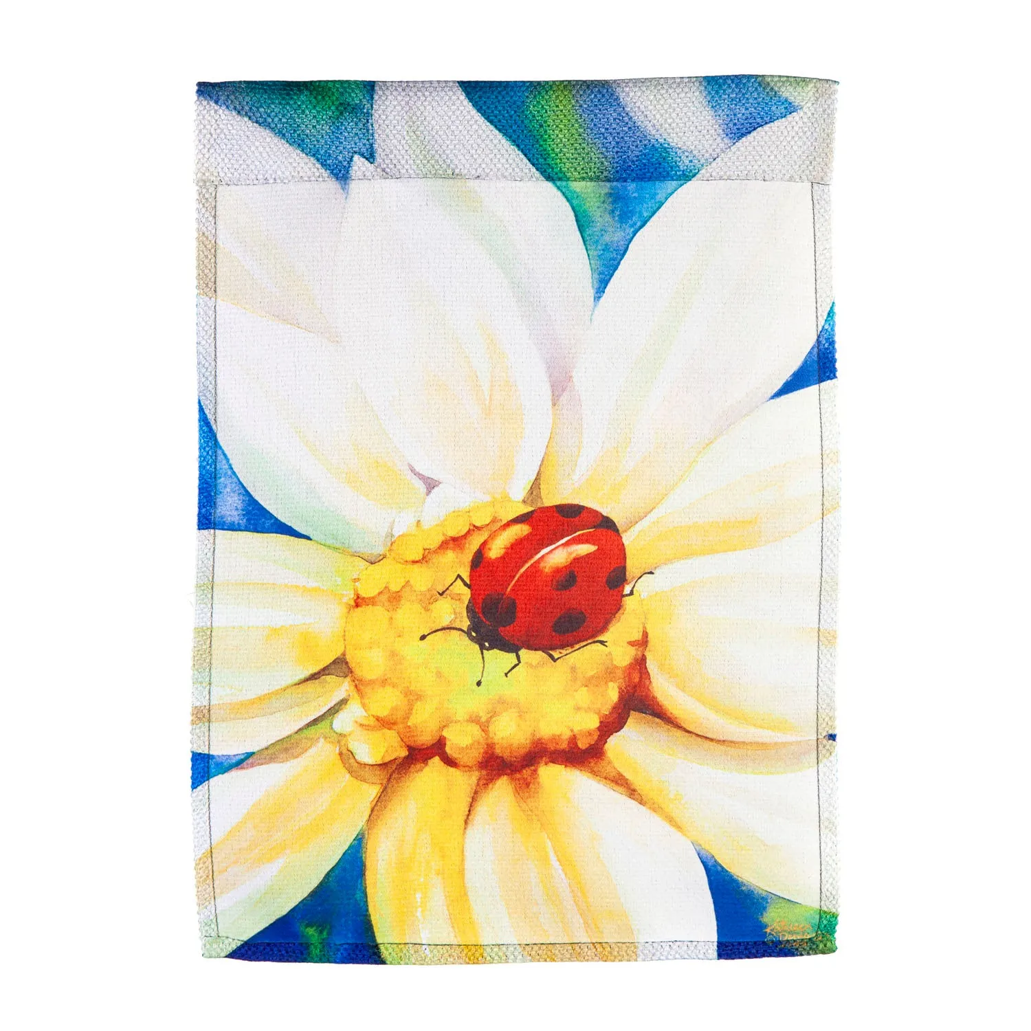 Morning Daisies Garden Textured Suede Flag,14es10301