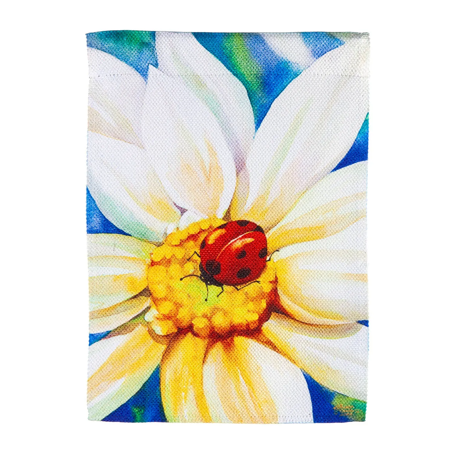 Morning Daisies Garden Textured Suede Flag,14es10301