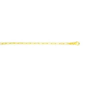 Mountz Collection Paperclip Link Bracelet in 14K Yellow Gold