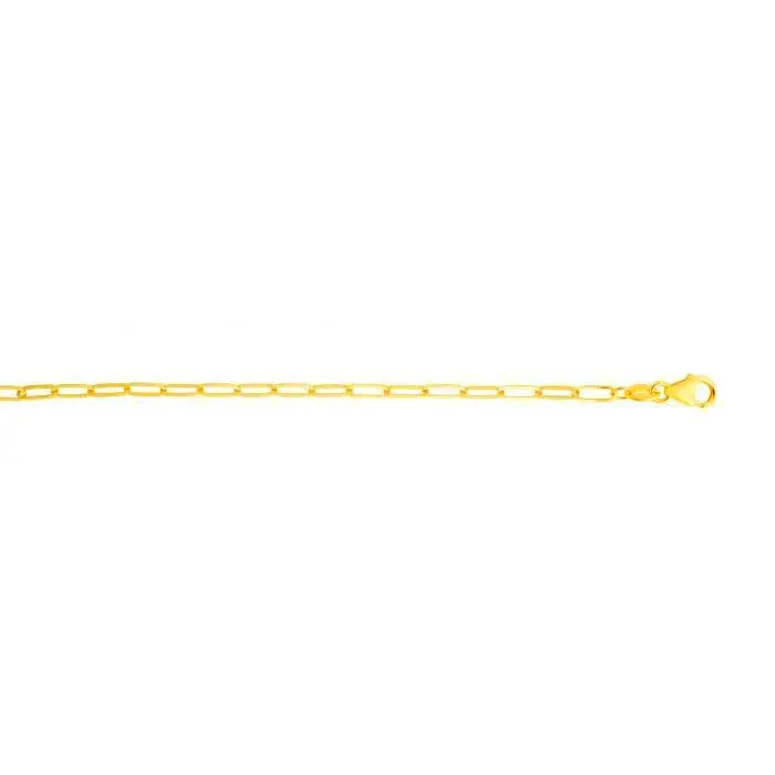 Mountz Collection Paperclip Link Bracelet in 14K Yellow Gold