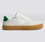 NAIOCA Gum Smoke White Suede Off-White Logo Green Sneaker Men