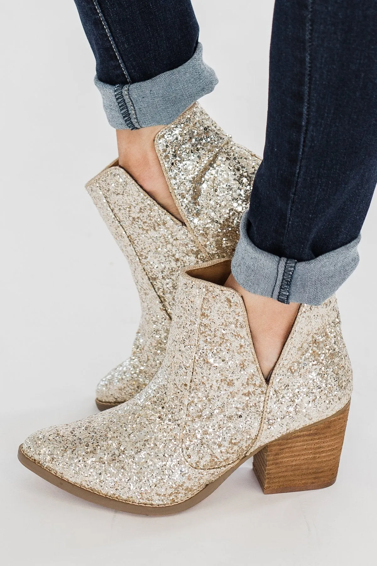Not Rated Fiera Booties- Gold