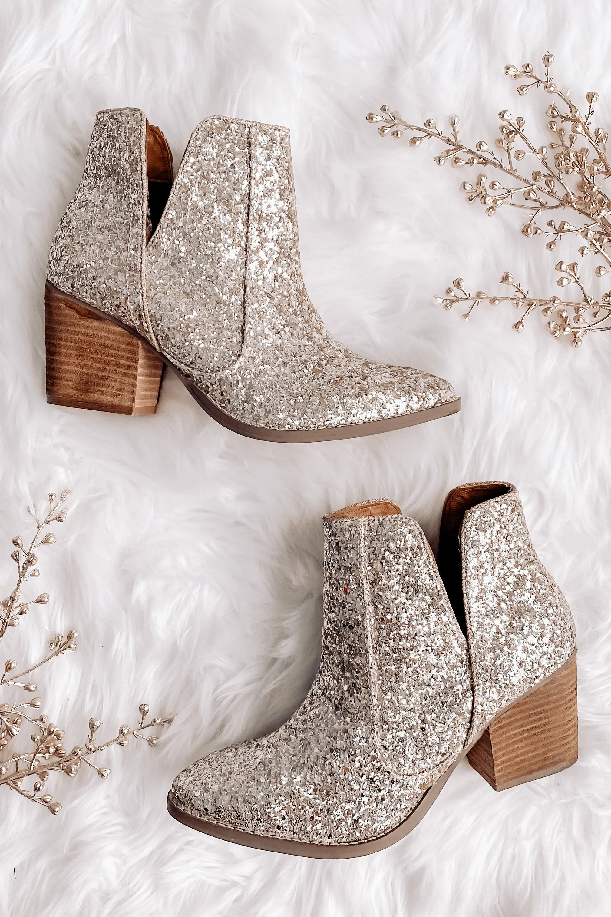 Not Rated Fiera Booties- Gold