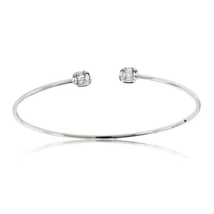 Open Center Diamond Baguette Bracelet