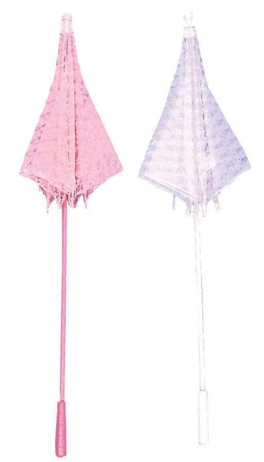 Parasol Lace Pink  Costume Accessories