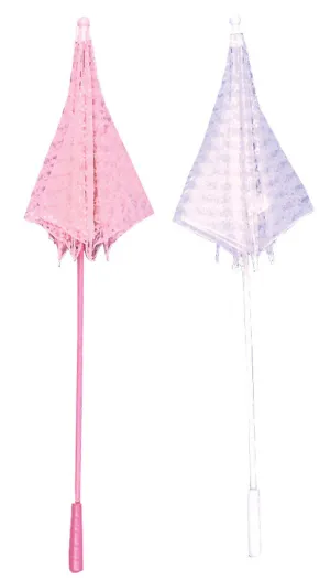 Parasol Lace Pink  Costume Accessories
