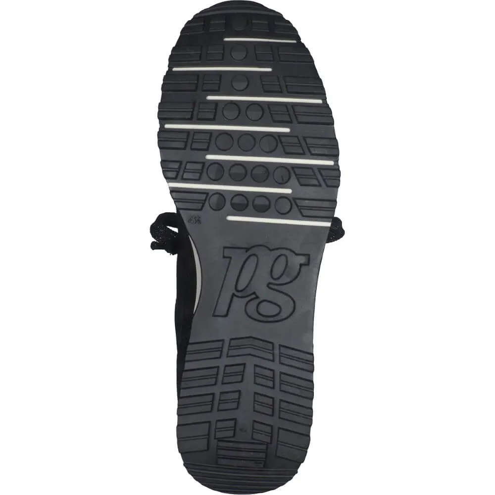 Paul Green Super Soft Leather Trainers 5392-BLACK
