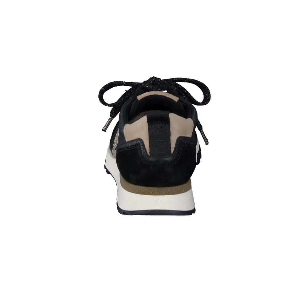 Paul Green Super Soft Leather Trainers 5392-BLACK