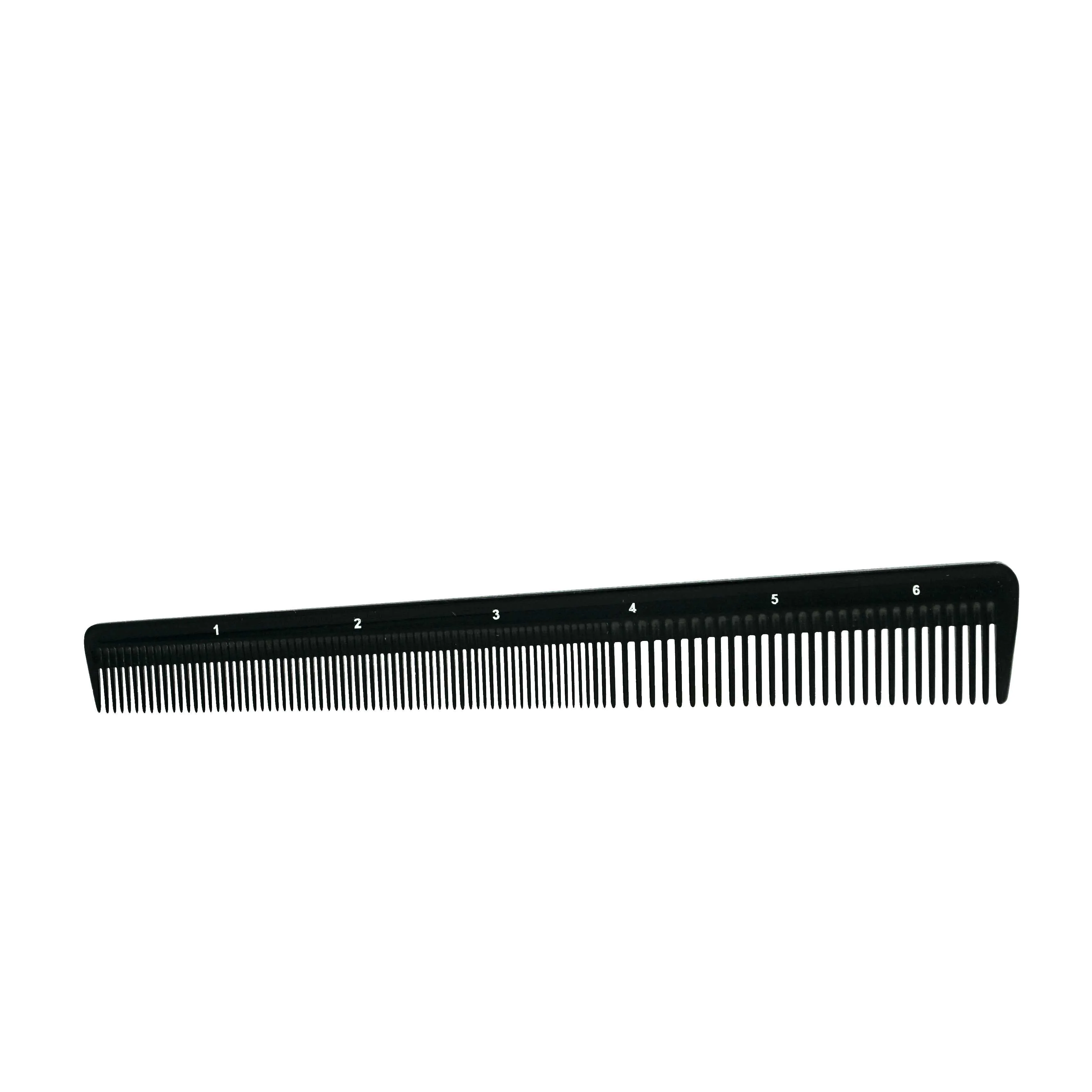 Pegasus 303, 6.5in Hard Rubber Heavy Barber Comb, Handmade, Seamless, Smooth Edges, Anti Static, Heat and Chemically Resistant, Wet Hair, Everyday Grooming Comb | Peines de goma dura - Black