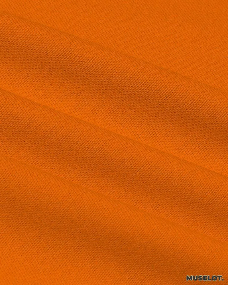 Plain mens orange t shirt