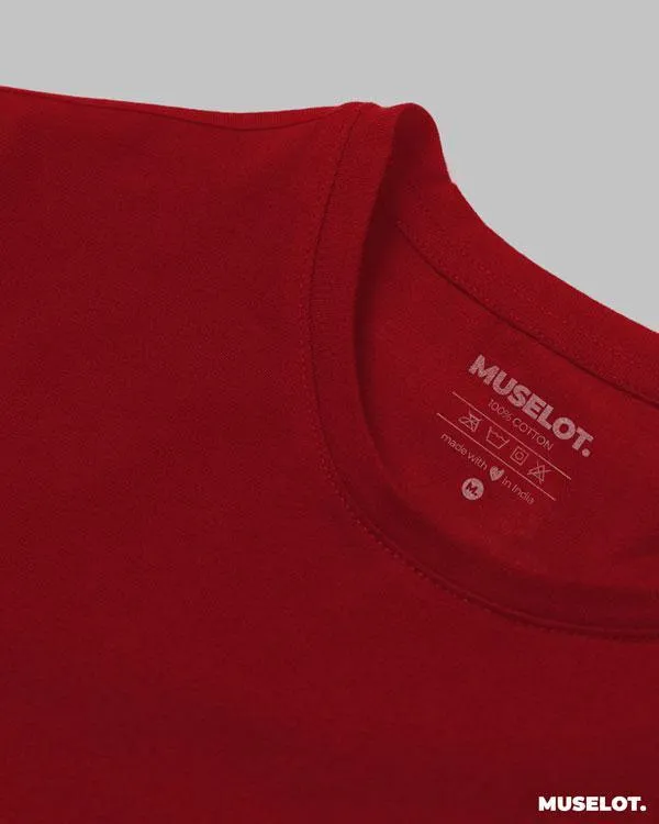 Plain mens red t shirt