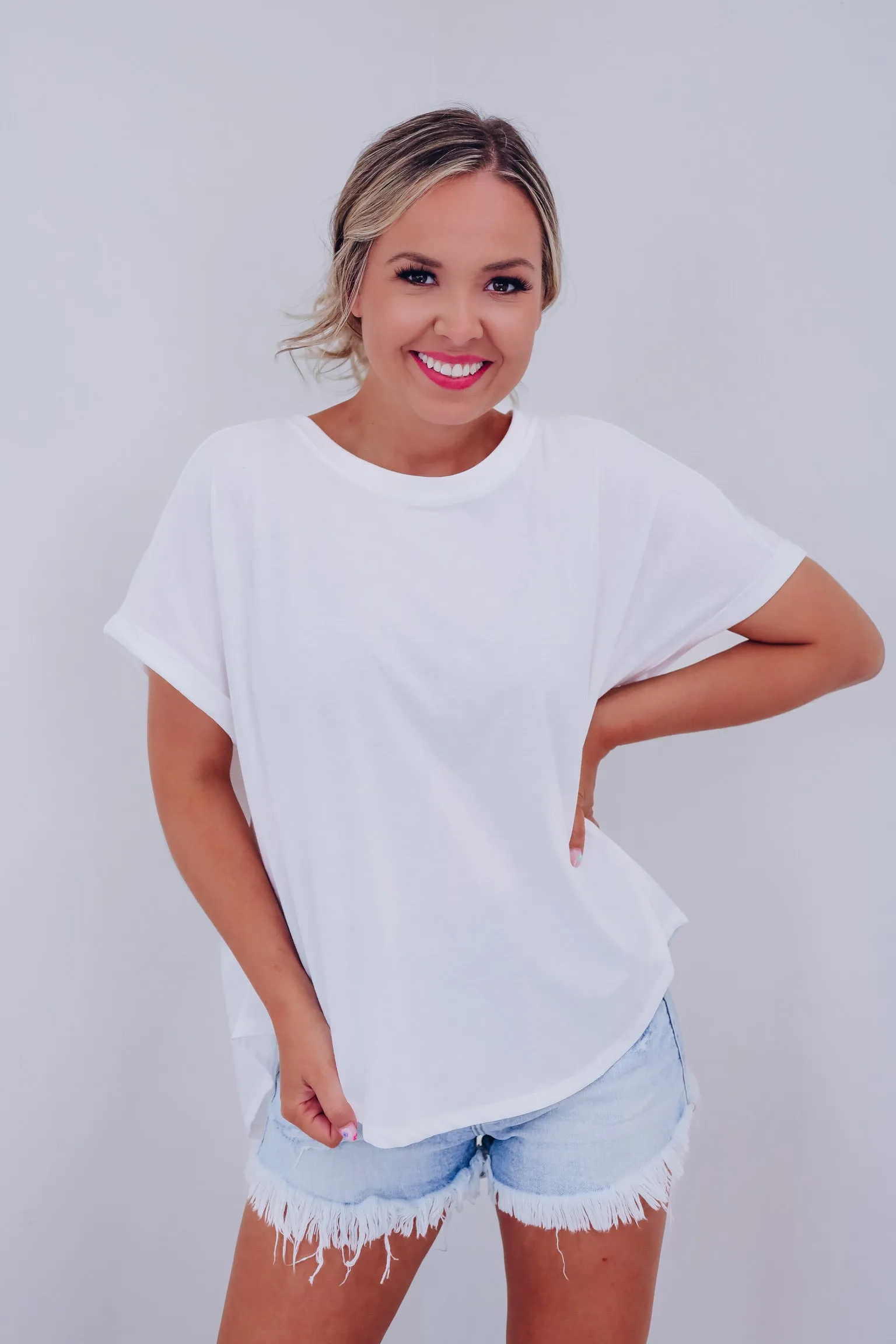 Queen Vibes Only Sequin Patch T-Shirt - White