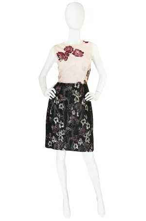 Recent Dolce & Gabbana Puffed Lame Floral Dress