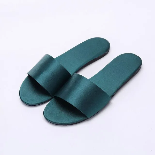 Red Silk Slippers