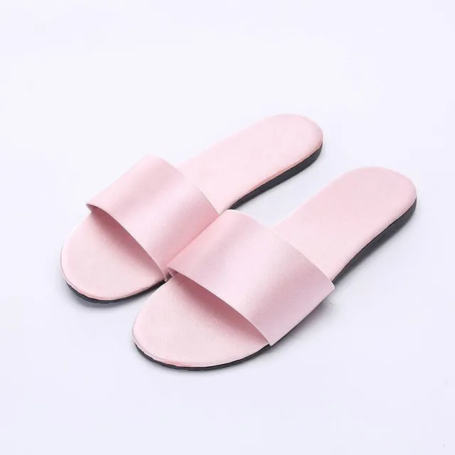 Red Silk Slippers