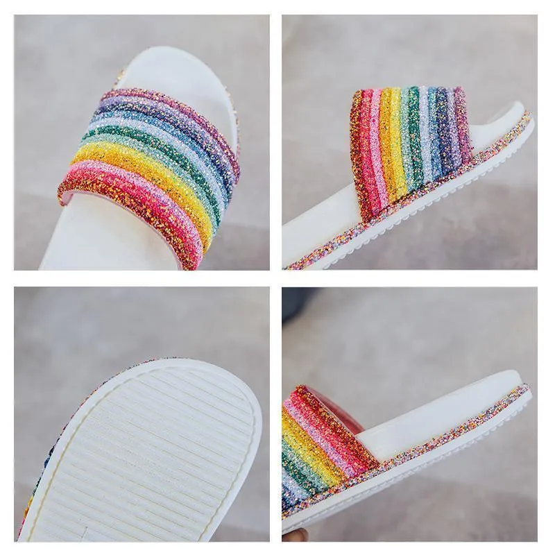 Regenbogen Pantoffel