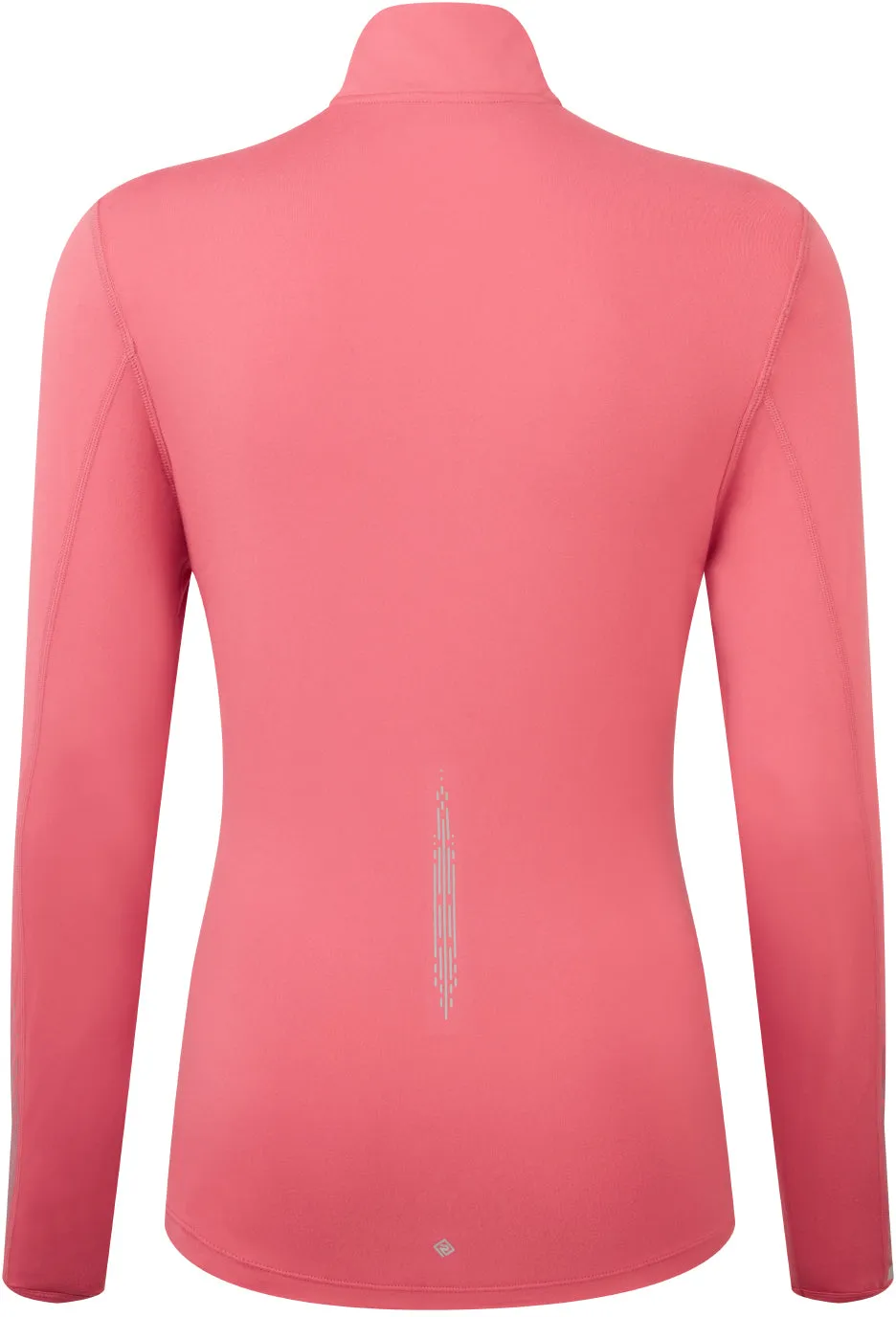Ronhill Tech Reflect Half Zip Long Sleeve Womens Running Top - Pink