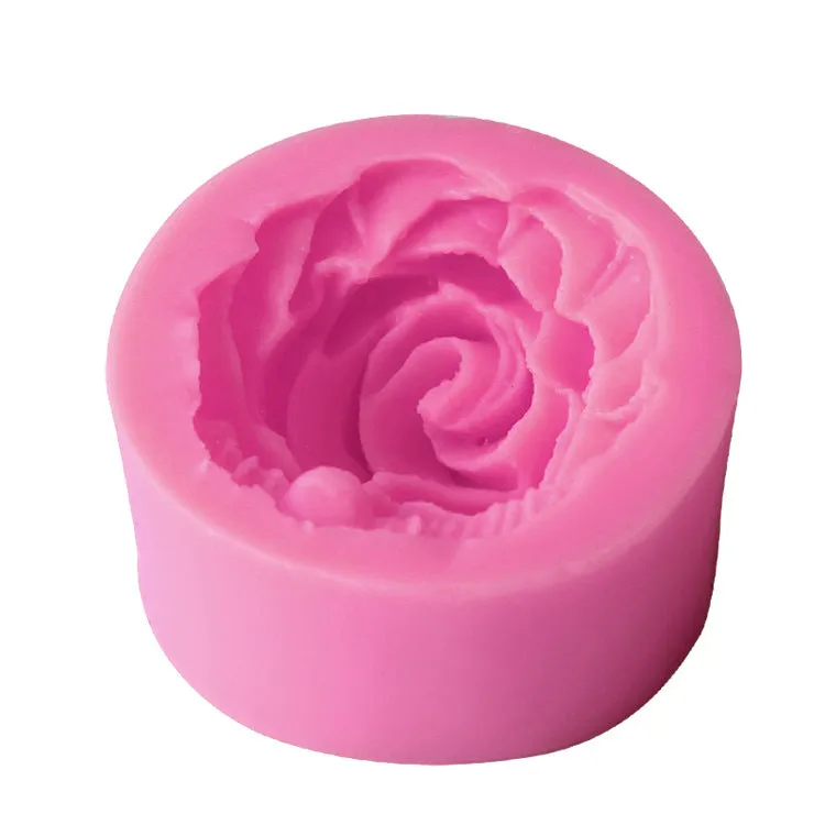 Rose charm Silicon mold flexible, for polymer clay, resin jewelry or cake making C051