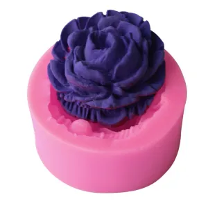 Rose charm Silicon mold flexible, for polymer clay, resin jewelry or cake making C051