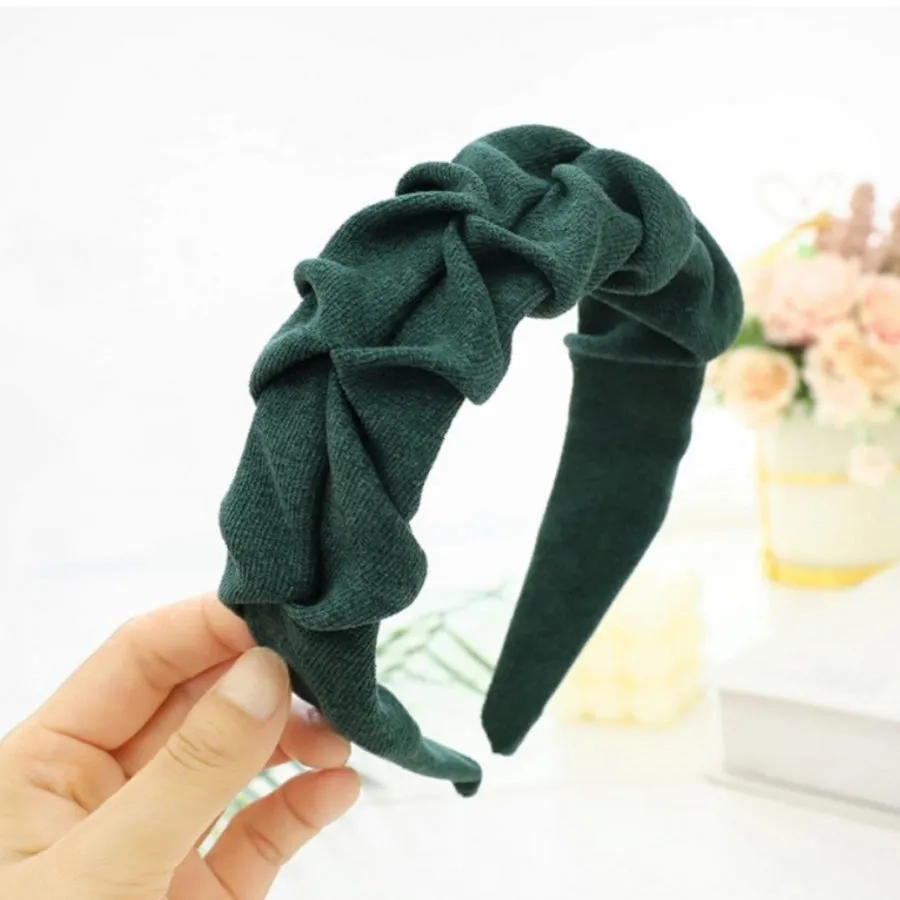 Roxie Collection Bottle Green Crinkle Headband