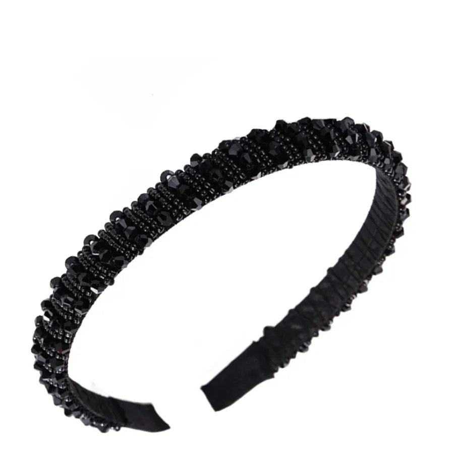 Roxie Collection Headband Black Decorated
