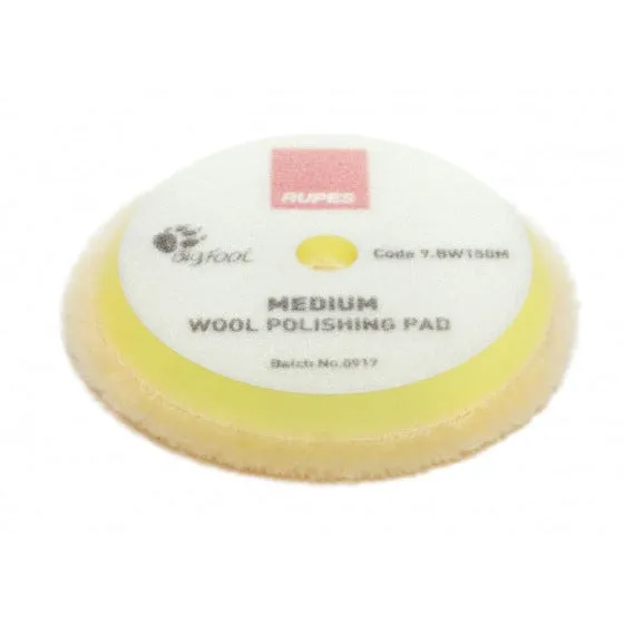 Rupes 150 mm (LHR15) Wool Yellow Medium Polishing Pad