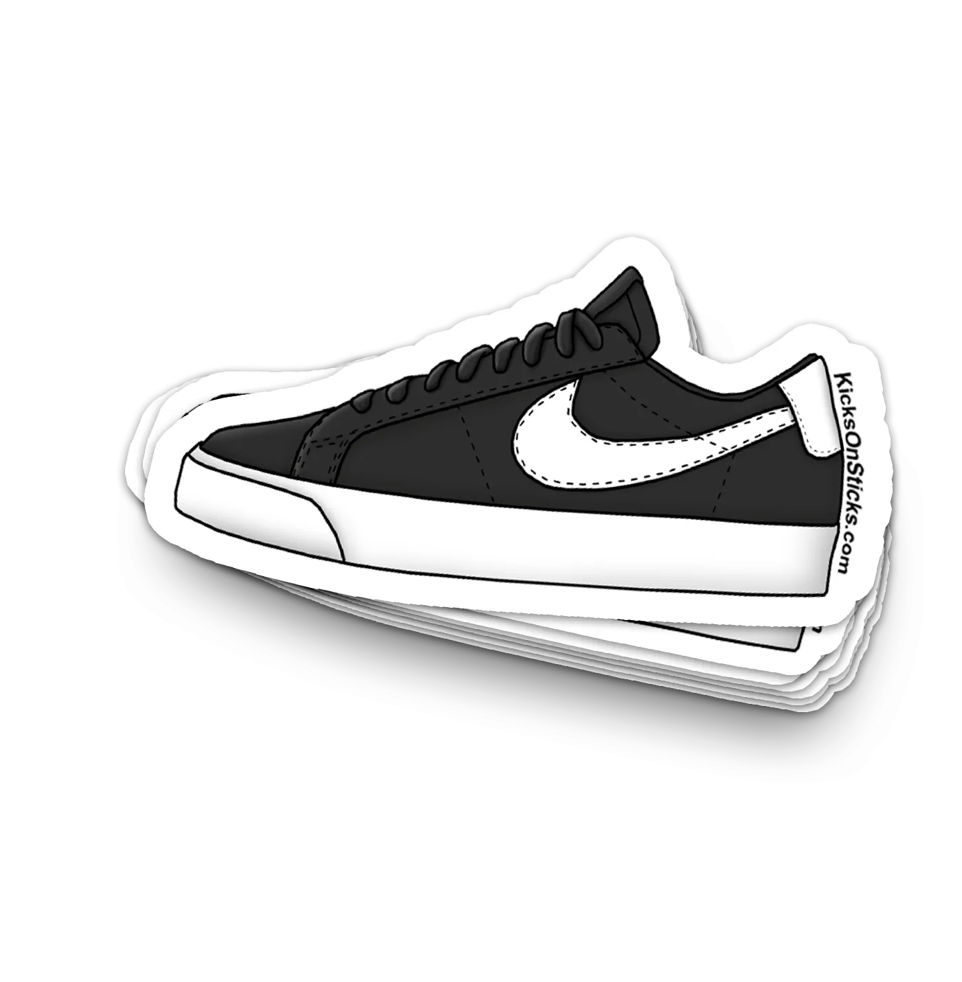 SB Blazer Low "Black White" Sneaker Sticker