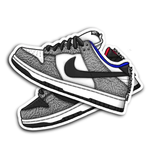 SB Dunk Low "Supreme Cement Blue" Sneaker Sticker