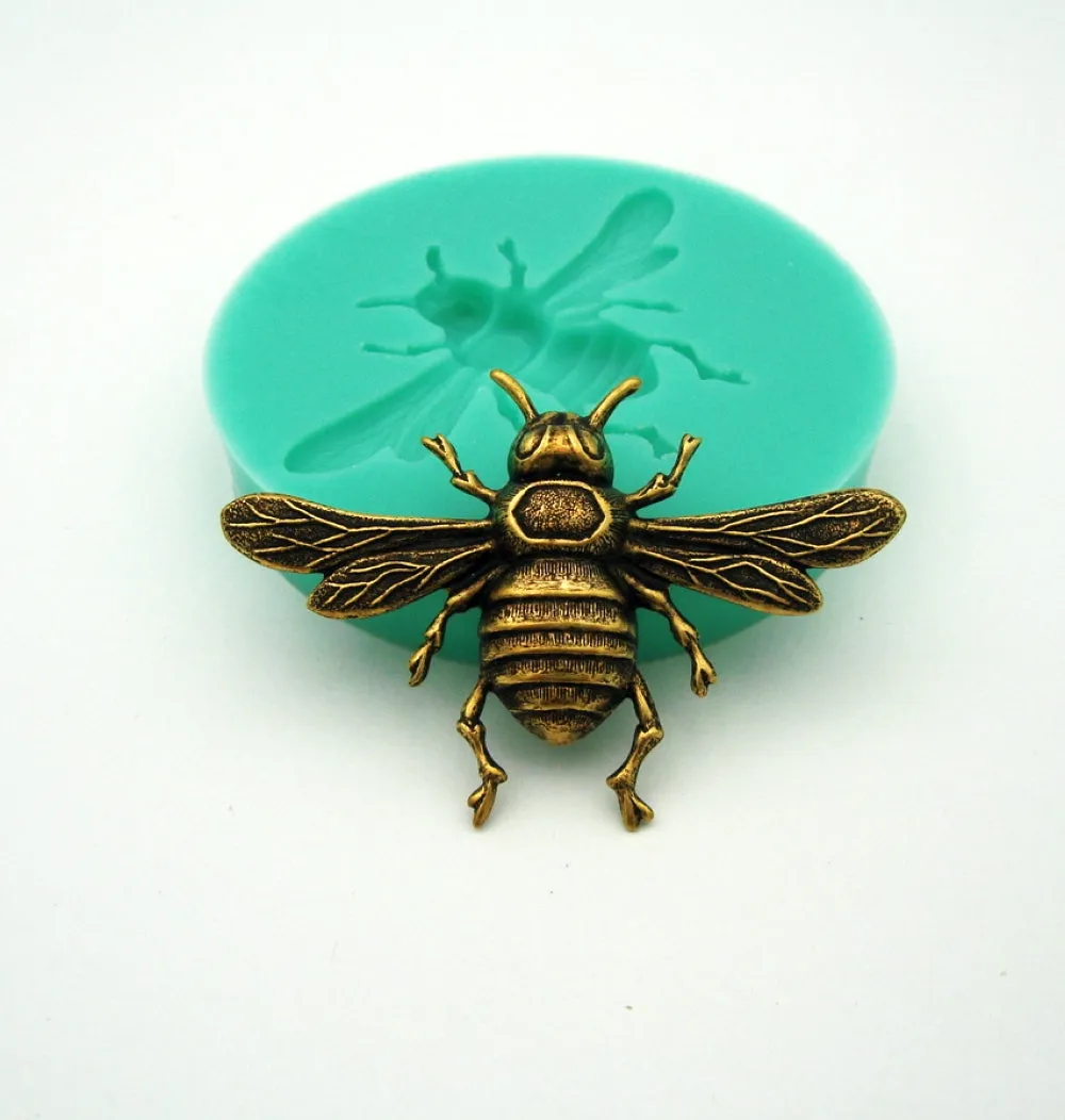 Silicone Mold Bee  for Crafts, Jewelry, Resin, Polymer Clay.