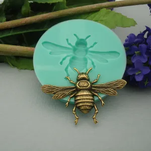 Silicone Mold Bee  for Crafts, Jewelry, Resin, Polymer Clay.
