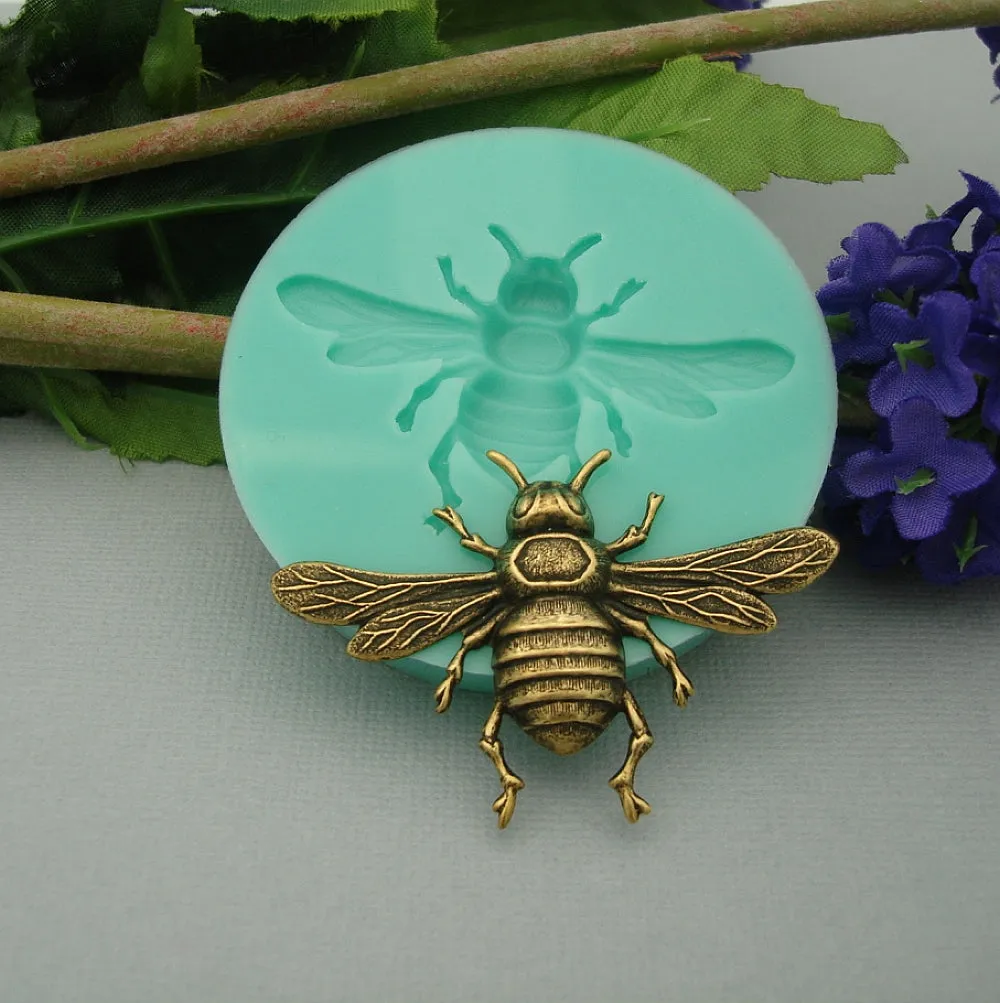 Silicone Mold Bee  for Crafts, Jewelry, Resin, Polymer Clay.