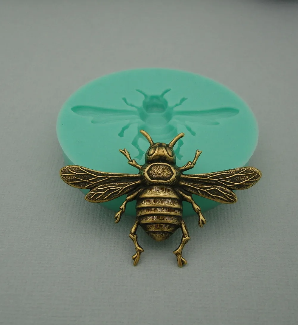 Silicone Mold Bee  for Crafts, Jewelry, Resin, Polymer Clay.